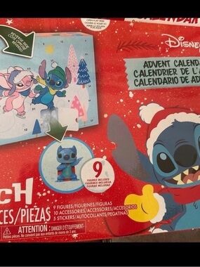 Disney Stitch Advent Calendar - Red and Blue
